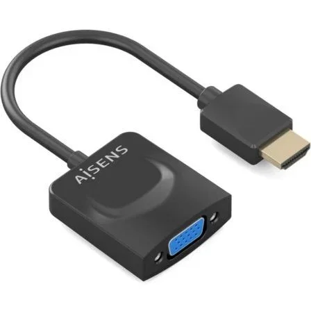 Aisens Conversor HDMI Macho a SVGA Hembra Negro 15cm